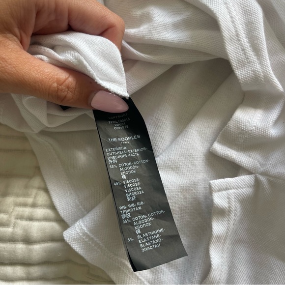 The Kooples White Lace Polo - Picture 6 of 6